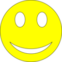 download Smiley Yellow clipart image with 0 hue color