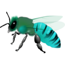 download Honeybee clipart image with 135 hue color