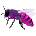 download Honeybee clipart image with 270 hue color