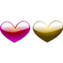 download Heart2 clipart image with 45 hue color