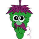 download Grapes clipart image with 180 hue color