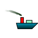 download Ship With Smoke clipart image with 0 hue color
