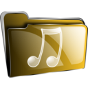 download Folder Icon Red Music clipart image with 45 hue color