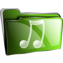 download Folder Icon Red Music clipart image with 90 hue color