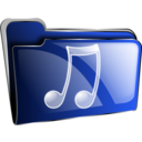 download Folder Icon Red Music clipart image with 225 hue color