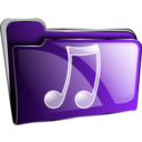 download Folder Icon Red Music clipart image with 270 hue color