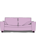 download The Couch clipart image with 270 hue color