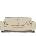 download The Couch clipart image with 0 hue color
