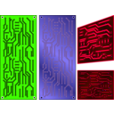 download Pcb 3 Color Electronics clipart image with 225 hue color