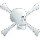 download Skull And Bones clipart image with 135 hue color