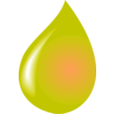 download Water Drop clipart image with 180 hue color