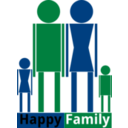 download Happy Family 2 clipart image with 270 hue color