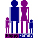 download Happy Family 2 clipart image with 0 hue color