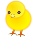 download Chick clipart image with 0 hue color