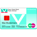 download Bankcard With Text clipart image with 315 hue color