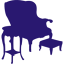 download Armchair And Table clipart image with 45 hue color