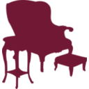 download Armchair And Table clipart image with 135 hue color