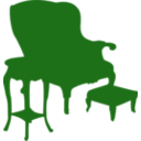 download Armchair And Table clipart image with 270 hue color