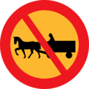 download No Horse And Carts Sign clipart image with 0 hue color