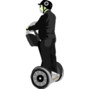 download Man On Segway clipart image with 45 hue color