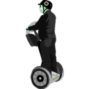 download Man On Segway clipart image with 90 hue color