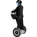 download Man On Segway clipart image with 180 hue color