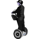 download Man On Segway clipart image with 225 hue color