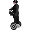 download Man On Segway clipart image with 315 hue color