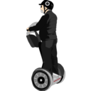 download Man On Segway clipart image with 0 hue color