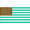 download Us Flag clipart image with 180 hue color