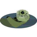 download Sea Otter clipart image with 45 hue color