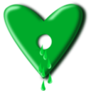 download Bloody Heart clipart image with 135 hue color
