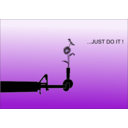 download Just Do It clipart image with 90 hue color