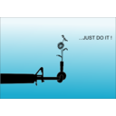 download Just Do It clipart image with 0 hue color