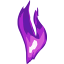 download Small Flame clipart image with 270 hue color