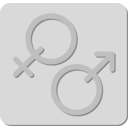 download Gender clipart image with 180 hue color