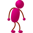 download Stickman 09 clipart image with 135 hue color