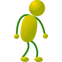 download Stickman 09 clipart image with 225 hue color