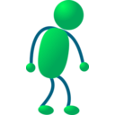 download Stickman 09 clipart image with 315 hue color