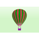 download Balloon In The Sky clipart image with 270 hue color