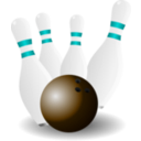 download Bowling clipart image with 180 hue color