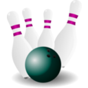 download Bowling clipart image with 315 hue color