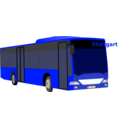 download Yellow Bus clipart image with 180 hue color