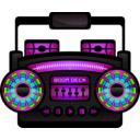 download Mini Boom Box clipart image with 90 hue color