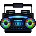 download Mini Boom Box clipart image with 0 hue color