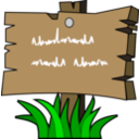 download Wood Signal With Grass clipart image with 0 hue color