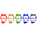 download Rainbow Lincoln clipart image with 0 hue color
