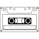 download Tape Cassette clipart image with 270 hue color