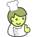 download People Cook clipart image with 45 hue color