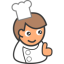 download People Cook clipart image with 0 hue color